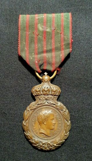 French Saint Helena Medal 1821 Napoleon I Empire Wars Bronze 2