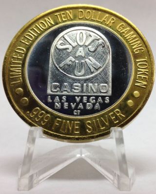 . 999 Fine Silver Strike From The Slots Of Fun Casino Las Vegas Nv Seven - Eleven
