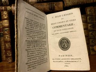 1824 Julus Caesar Commentaries On Gallic And Civil Wars