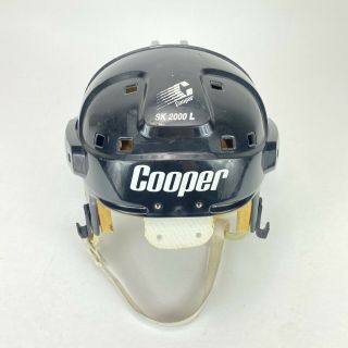 Vintage Cooper Sk 2000 L Black Hurling Hockey Helmet Large No Cage