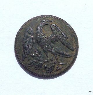 Mexico Early Republic Military Button.  Odd Beak Eagle.