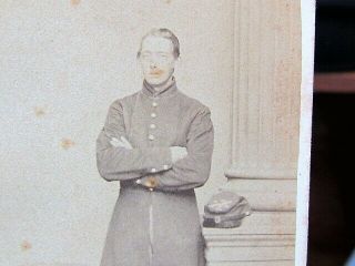 Civil War Soldier In Washington D.  C.  Cdv Photograph