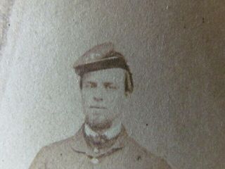 Hudson York Civil War soldier with corps badge cdv photograph 2