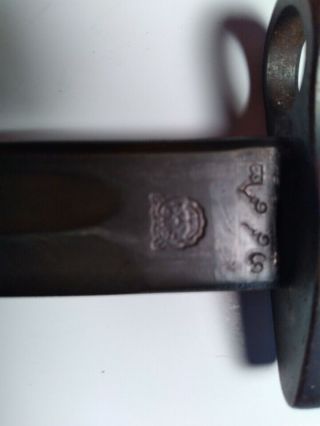 Antique Rare 1919 Siam Wild Tiger Corps Bayonet W/metal Scabbard 10,  000 Made