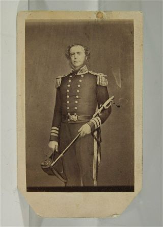 1860s Civil War Union Navy Rear Admiral Samuel Dupont Cdv Photo By Mathew Brady