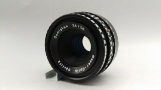 Vintage Zebra Meyer Optik Gorlitz Domiplan 2.  8/50mm Lens M42 Fit Camera