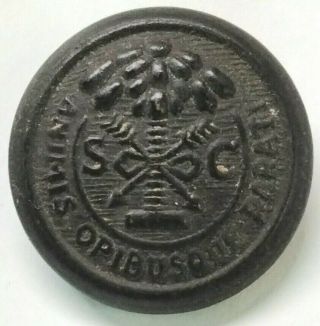 Rare Civil War Confederate South Carolina State Seal Uniform Button