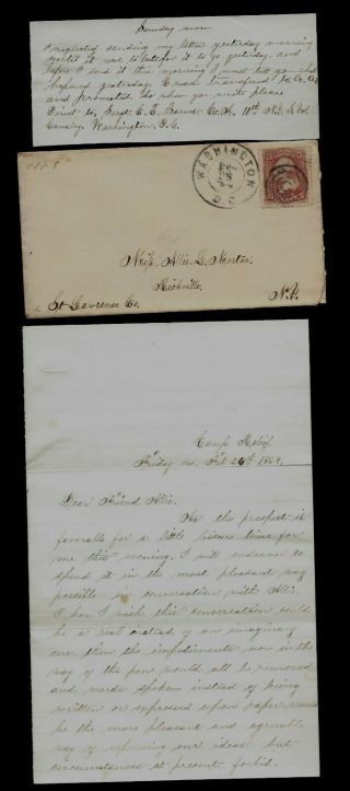 Civil War Letter - 11th York Cavalry - Many " Fallen Stars " (soldier Deaths)