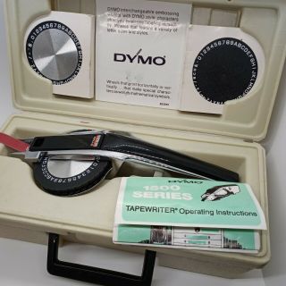 Vintage Dymo Deluxe 1570 Label Maker In Case