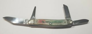 Vintage Kutmaster Utica Usa Northrup King Seeds 4 Blade Stockman Pocket Knife