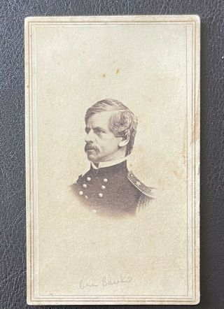 Civil War Union Major General Nataniel P.  Banks - Cdv Photograph - Orleans