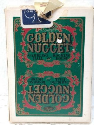 Vintage Golden Nugget Gambling Hall Casino Playing Cards