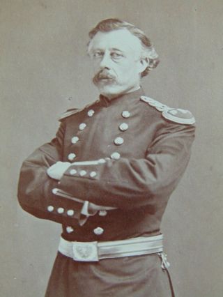 Antique Civil War Photograph - Portrait Of An Unidentified Officer