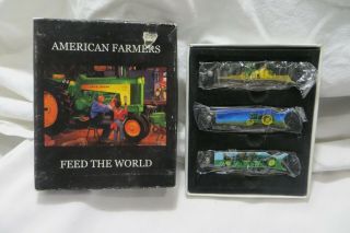John Deere American Farmers Feed The World 3 Pocketknife/knife Set,