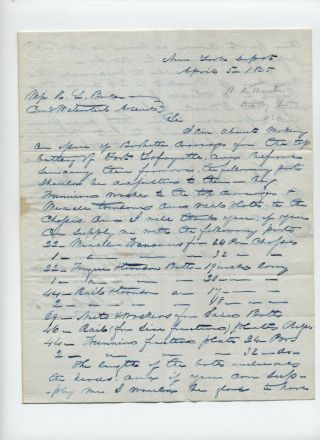 1845 W.  A.  Thornton Autograph Letter Civil War General [fp.  315]