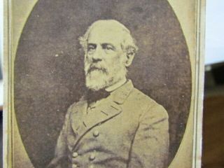 Confederate General Robert E.  Lee Cdv Photograph