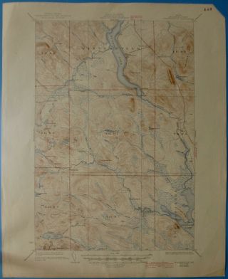 Winterville,  Maine,  Vintage Usgs Topographic Map,  1944 Reprint