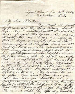 1862,  Charles Dwight,  Excelsior Brig. ,  70th N.  Y. ,  Signal Corp Instruction Camp