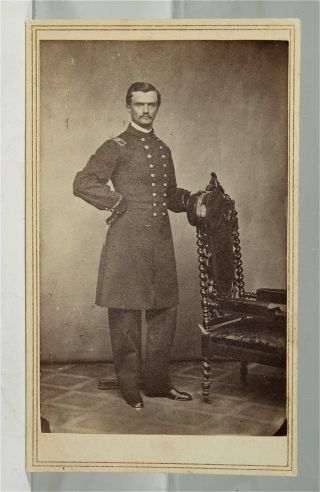 1860s Civil War Navy Ensign Cdv Photograph Brown Water Navy Photo Uss Choctaw