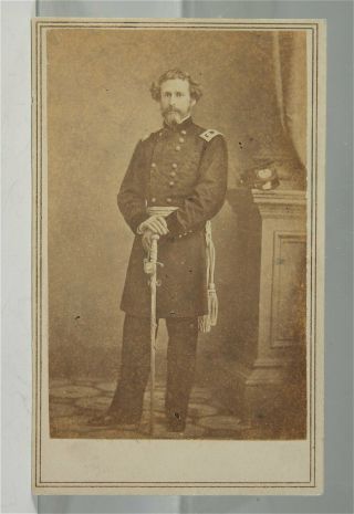 1860s Civil War Union Army General John C Fremont Cdv Photo By Mathew Brady