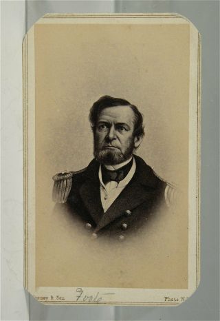 1860s Civil War Union Navy Rear Admiral Andrew Hull Foote Cdv Photo By Gurney