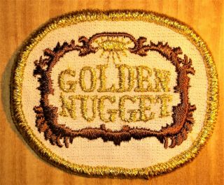 Gemsco Nos Vintage Patch Golden Nugget Casino Nv - 30,  Year Old