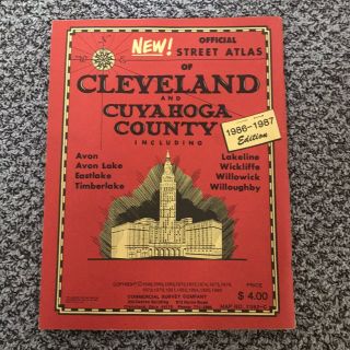 1986 - 1987 Street Atlas Cleveland & Cuyahoga County Map No.  7382 - C