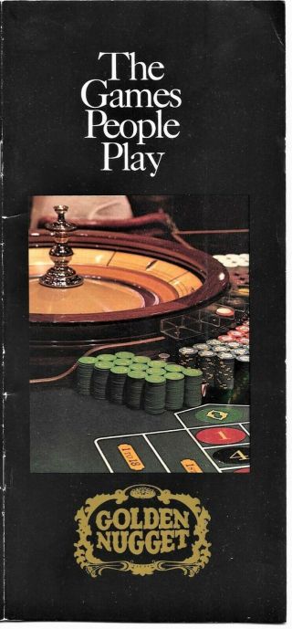 1980s Golden Nugget Las Vegas Nevada Souvenir Casino Gaming Guide Gamble Games