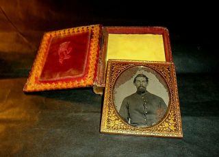 1/6th.  P.  Civil War Union Soldier W/goat Tee & Mop Book Case & Matting.