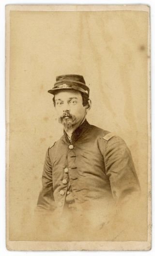 Possibly 6th Nh Infantry Civil War Soldier Excelsior Gallery G Gilbert Cdv Photo