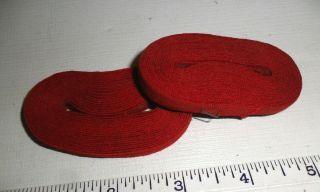 Red Wool Tape Uniform Trim,  Possibly For Cw Period Artillery Shell Jackets.