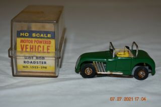 Vintage Aurora Vibrator 1553 Hot Rod Roadster Green/tan Ho Slot Car & Orig.  Box