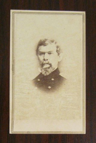 1860s Civil War Cdv Photograph William Hardee Confederate Lt.  General