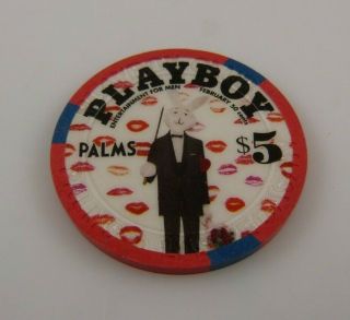 Playboy Bunny Man Tuxedo $5.  00 Dollar Gaming Token Palms Casino Las Vegas Maloof