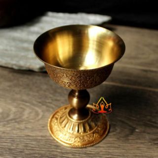 Buddha Tibet Buddhist Mikky Holder Butter Lamp Bowl Divine Focus Vessel