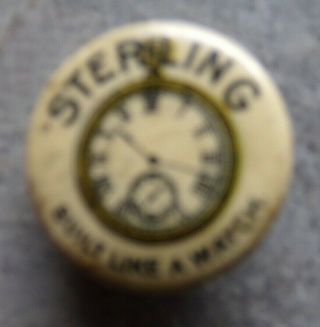 Sterling Bicycle Advertisement Lapel Stud 1900 