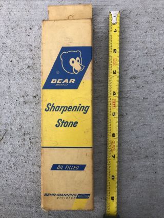 Vintage Behr - Manning Norton Bear Brand Sharping Stone Ib - 8