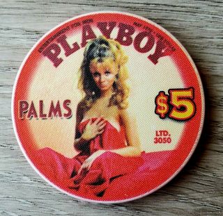 $5 Las Vegas Palms Playboy 50th Anniversary Version 5 Casino Chip - Uncirculated