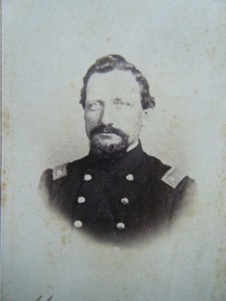 Colonel Alexander P.  Dysart 34th Illinois Inf.  Signed cdv Photograph 2