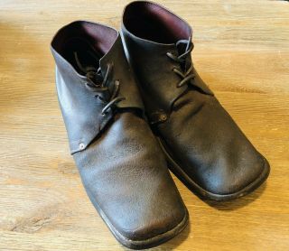 Mid To Late 19th Century Brogans C.  1860s - 1880s Jefferson Boots