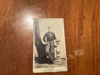 Identified Civil War Soldier Cdv Grand Rapids Michigan