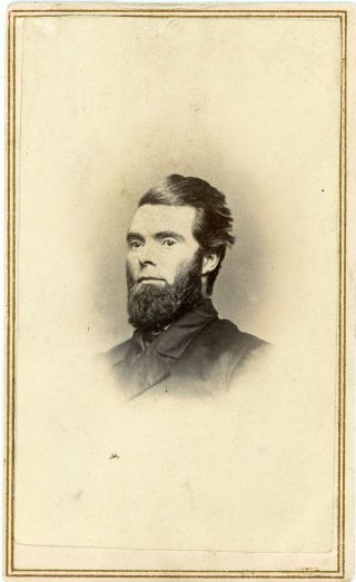 Cdv Lt.  William A.  Hull,  9th Michigan Infantry.  Photograph