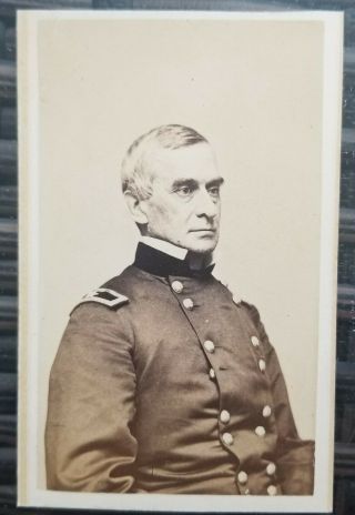 Civil War Cdv Photo General Robert Anderson Fort Sumter