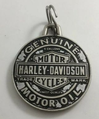 Vintage Harley Davidson Motor Cycles Motor Oil Key Chain 2015