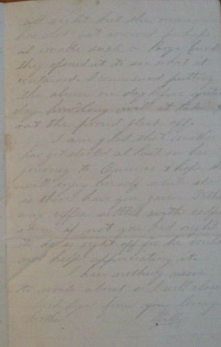 Civil War letter from Pvt.  Will Burgess 120th NY Vol.  Fort Warren Aug 28,  1864 3