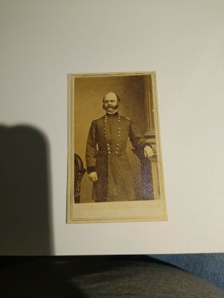 Civil War General Ambrose Burnside Cdv Photograph By E&h.  T Anthony