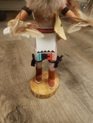 Owl Kachina Doll from Hopi Arts and Crafts SIGNED Detail 3