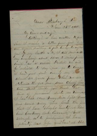 Civil War Letter - 32nd Ohio Infantry - Regimental News From Strasburg,  Virginia