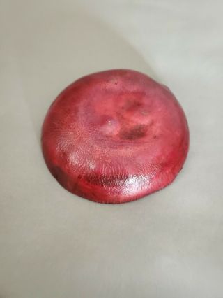 Vintage Metal Mini Bowl 4.  5  W Painted Enamel Heavy 3