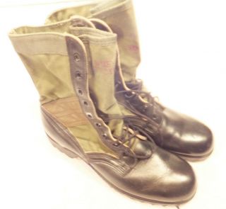 Vtg Issue 3/1968 Ro - Search Mens 9xn Army Combat Jungle Boots Spike Protective